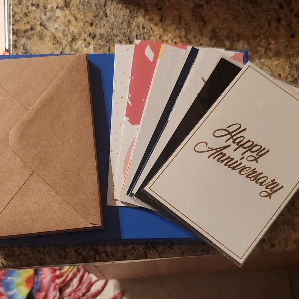 Set Of 8 Anniversary Cards